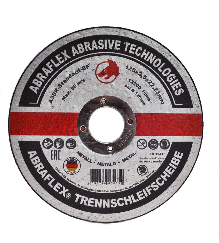 Круг отрезной A30R Standard BF 125X2,5X22,23 Abraflex