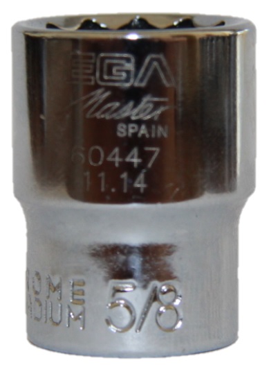 Головка двенадцатигранная 5/8", 3/8" Ega Master