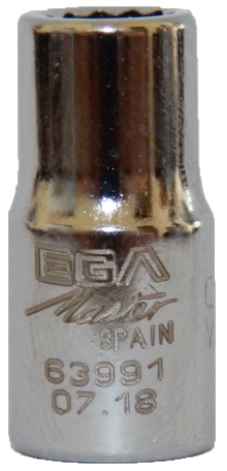 Головка двенадцатигранная 1/4", 1/4" Ega Master