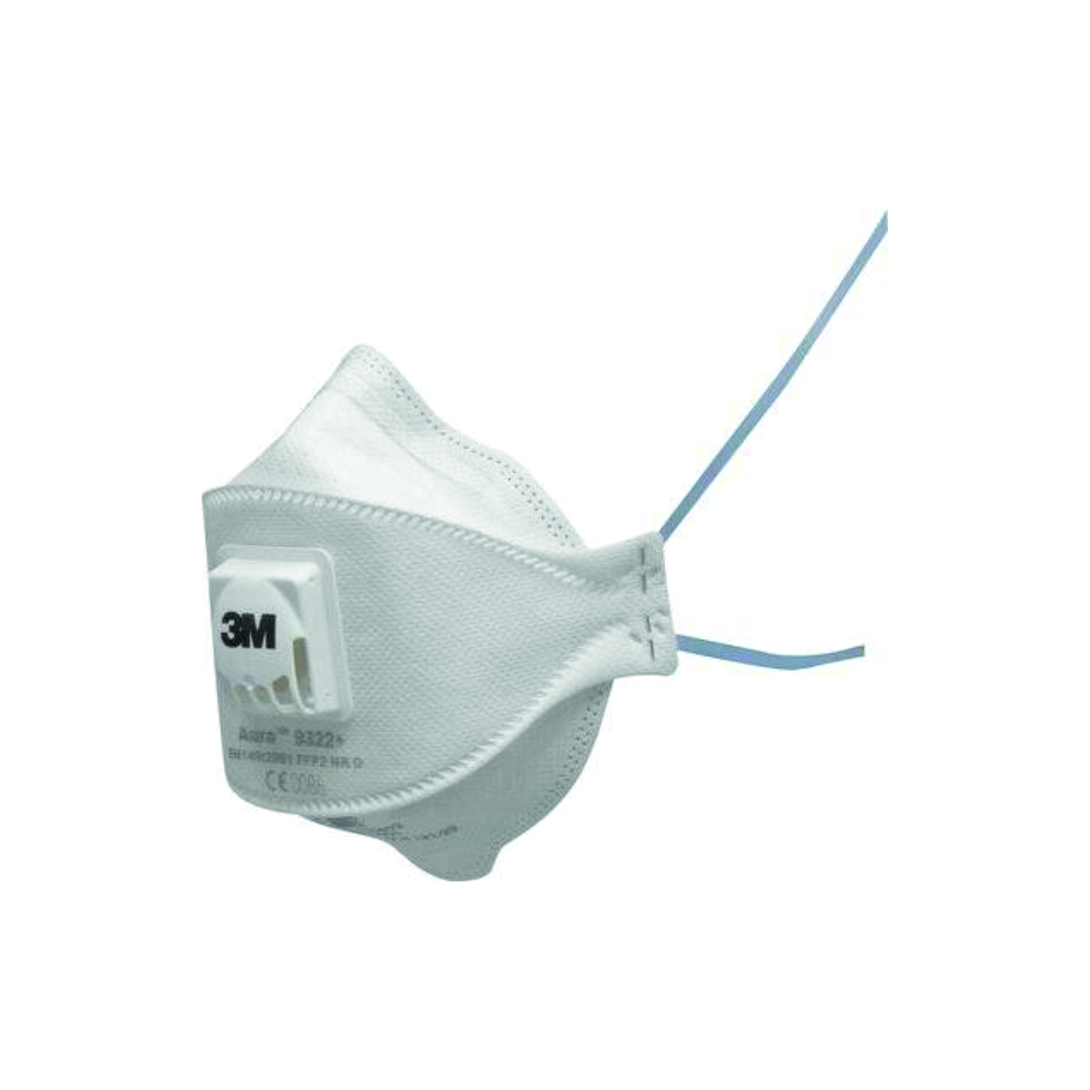 3M™ Aura™ 9322+ Противоаэрозольная фильтрующая полумаска класс защиты FFP2 NR D, с клапаном выдоха