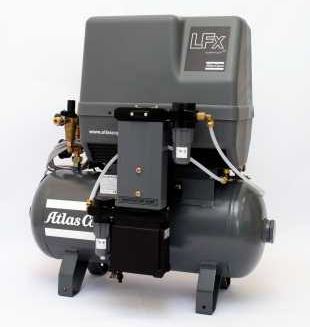 Компрессор поршневой безмасляный Atlas Copco  LFx 1.5 (3PH) DOL (Исполнение на ресивере)