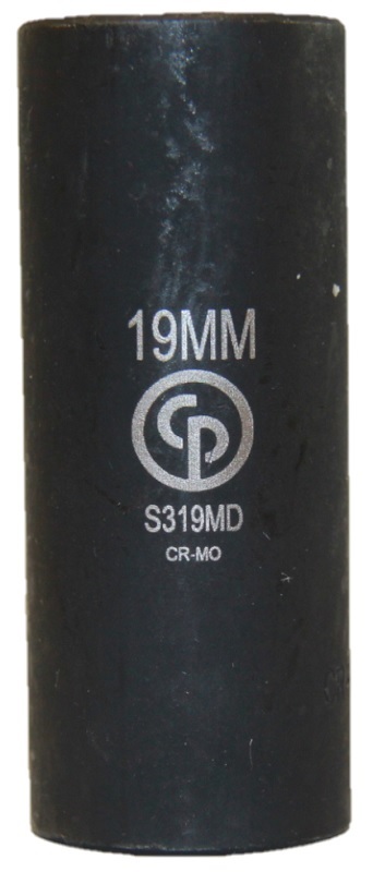 Головка шестигранная ударная удлиненная 19 мм, 3/8" S319MD Chicago Pneumatic