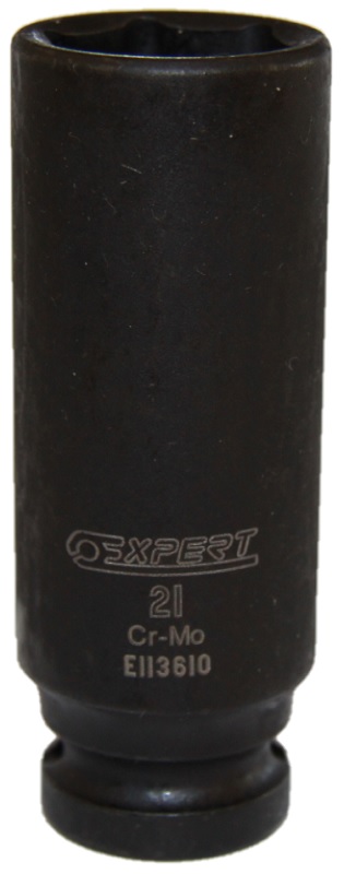 Головка ударная удлиненная шестигранная 21 мм, 1/2" Expert