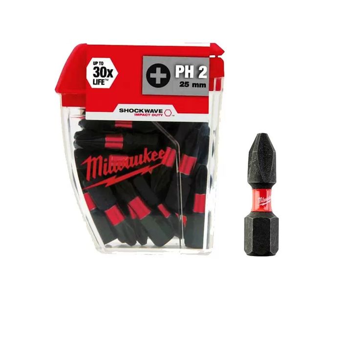 Бита PH2 25мм SHOCKWAVE в кор. (25 шт.) GEN III